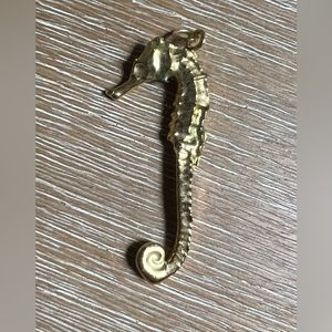 Seahorse Charm Dipped in Gold